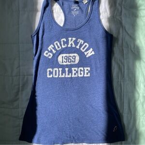 League Collegiate Stockton University Blue Tank Top - S